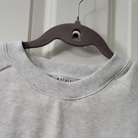 Athleta Power of She Crewneck Womens Sweater Light Gray Small - Picture 4 of 10